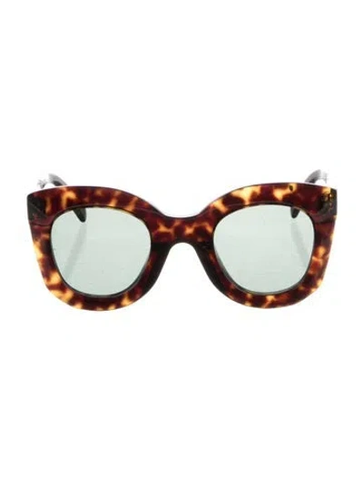 Pre-owned Celine Oversize Tinted Sunglasses In Brown