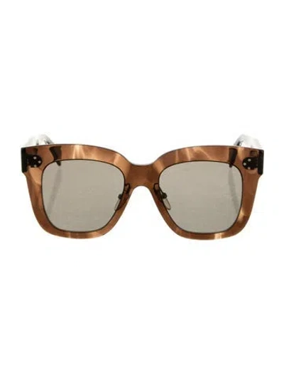 Pre-owned Celine Oversize Tinted Sunglasses In Brown
