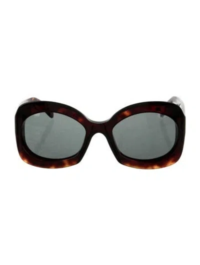 Pre-owned Celine Oversize Tinted Sunglasses In Brown
