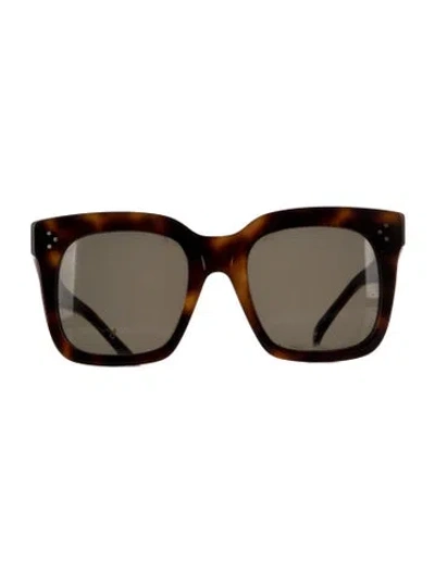 Pre-owned Celine Oversize Tinted Sunglasses In Brown