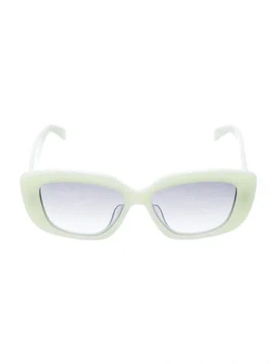 Pre-owned Celine Oversize Tinted Sunglasses In Green