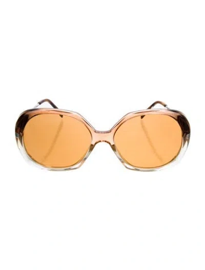 Pre-owned Celine Oversize Tinted Sunglasses In Orange