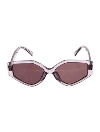 Pre-owned Celine Oversize Tinted Sunglasses In Purple