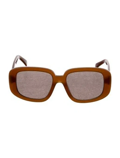 Pre-owned Celine Oversize Tinted Sunglasses W/ Tags In Brown