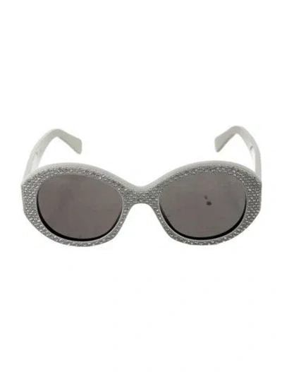 Pre-owned Celine Oversize Tinted Sunglasses W/ Tags In White