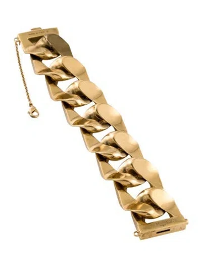 Pre-owned Celine Oversized Curb Link Bracelet, 6.5" In Multi