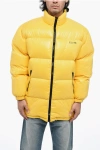 Celine Oversized Puff Down Jacket With Logo Print