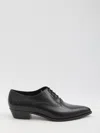 Celine Men Cadillac Oxford Leather Lace-up Shoe In Black