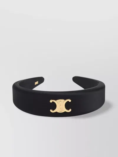 Celine Padded Satin Headband Smooth Finish