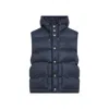 Celine Padded Vest Stand-up Collar Drawstring Pockets In Black