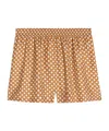 Celine Pajama Shorts In Silk Twill