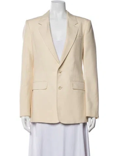 Pre-owned Celine Panama Silk Blazer In Neutral