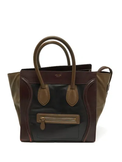 Pre-owned Celine Panelled Leather Tote Bag
