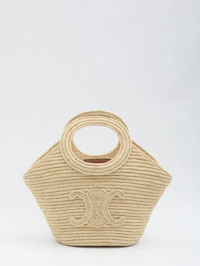 Celine Panier Bag In Raffia