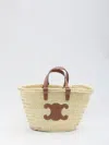 Celine Ten Classic Palm Leaf And Cow Leather Carryout Bag