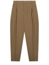 Celine Montauk Wool-blend Pants In Brown