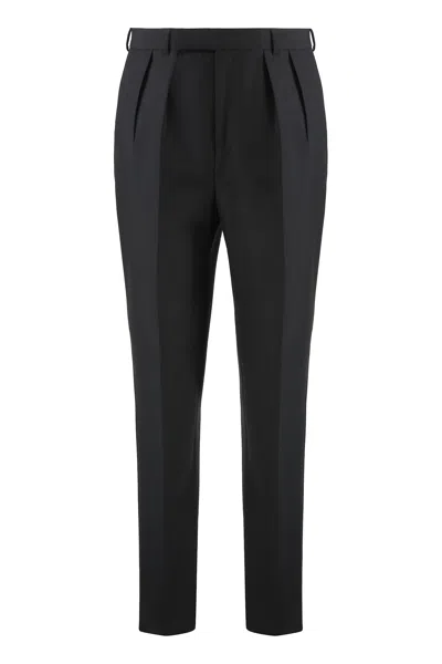 Celine Pants Made Of Wool And Mohair In Black