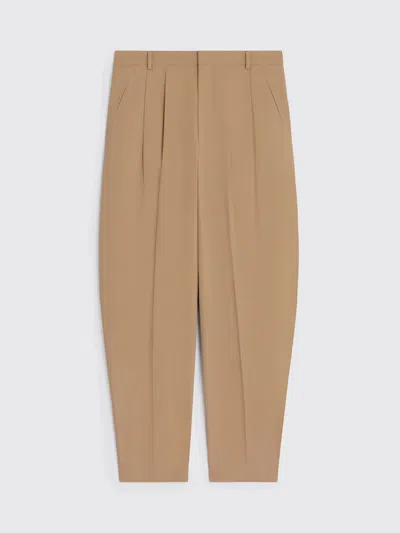 Celine Montauk Trousers In Cotton Twill In Brown