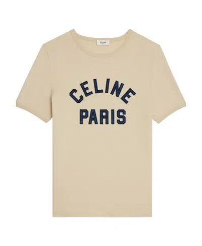 Celine Paris 70's T-shirt In Cotton Jersey In Brown