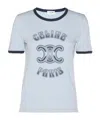 Celine Paris 70s T-shirt In Cotton Jersey In White