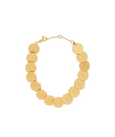 Celine Pastilles Bracelet In Brass With Gold Finish