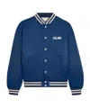 Celine Patch Teddy Bear Jacket In Blue