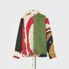 Celine Patchwork-print Silk Shirt In Multi