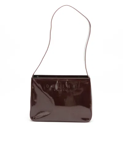 Celine Céline Patent Bag In Brown