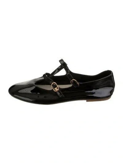 Pre-owned Celine Patent Leather Ballet Flats In White