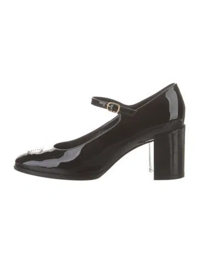 Pre-owned Celine Patent Leather Pumps In Black