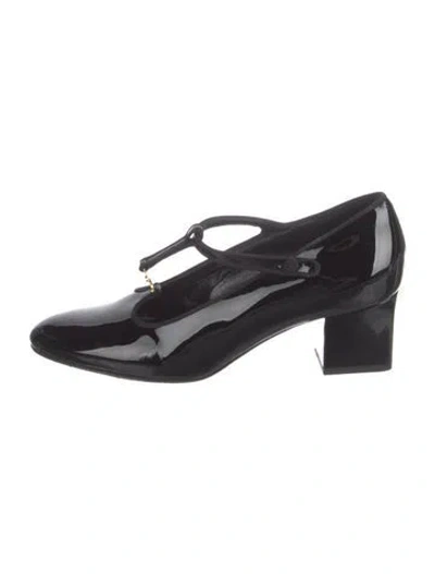 Pre-owned Celine Patent Leather Pumps In Black
