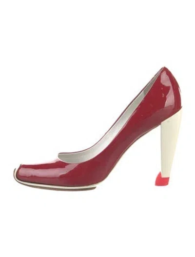 Pre-owned Celine Patent Leather Pumps In Multi