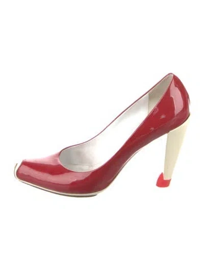 Pre-owned Celine Patent Leather Pumps In Multi