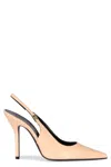 Celine Patent Leather Slingback Pumps In Multi