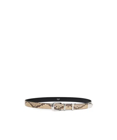Celine Pattern Belt In Black