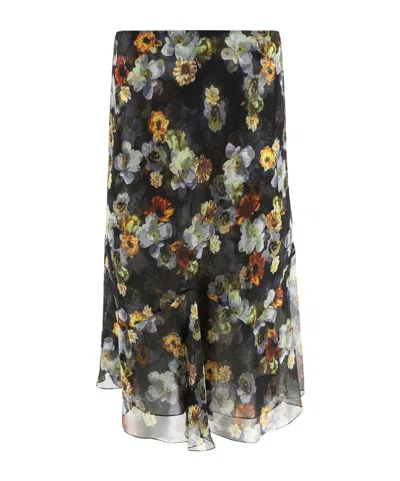 Celine Pattern Skirt In Black