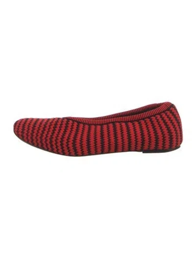Pre-owned Celine Patterned Flats In Red