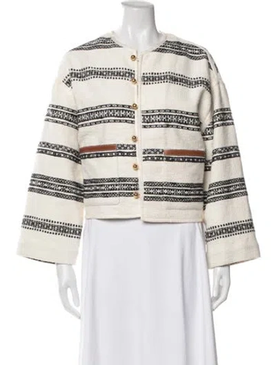 Pre-owned Celine Patterned Jacket In Neutral