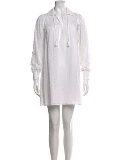 Pre-owned Celine Patterned Mini Dress In Neutral