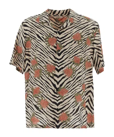 Celine Patterned Shirt In Nude