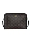 Celine Patterned Shoulder Bag In Purple
