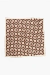 Celine Patterned Silk Foulard