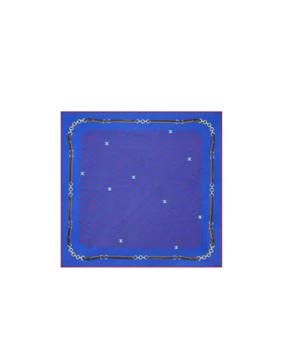 Celine Patterned Silk Scarf In Multi
