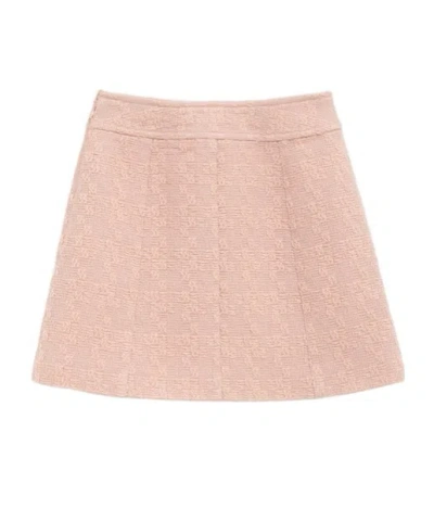 Celine Patterned Skirt In Nude