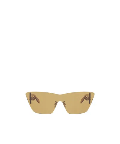 Celine Patterned Sunglasses In Gold