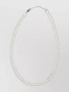 Celine Pearl Beads Double Strand Necklace