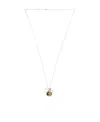 Celine Golden Effect Necklace With Pendant In Yellow