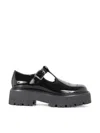 Celine Perforated Mini Moccasins 45 In Black