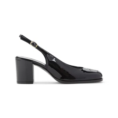 Celine Perforated Triomphe Slingback Women In Black