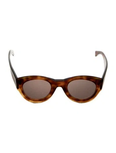 Pre-owned Celine Petra Cat-eye Sunglasses In Brown